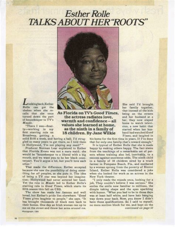 Exploring The Life And Legacy Of Esther Rolle's Children
